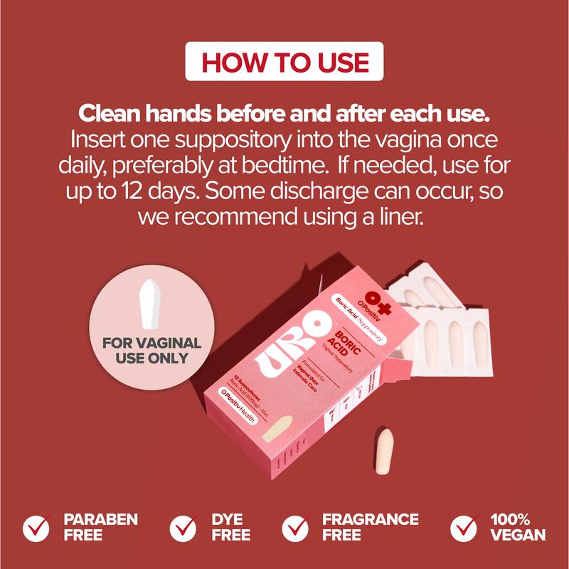 URO - Boric Acid Vaginal Support🌿