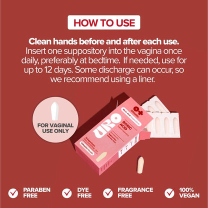 URO - Boric Acid Vaginal Support🌿